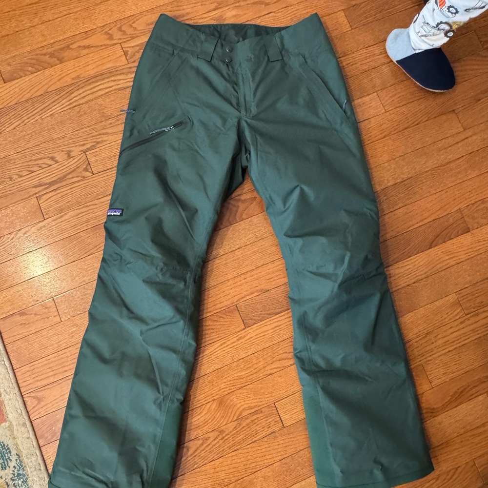 Patagonia Forest Green Insulated Ski Pants